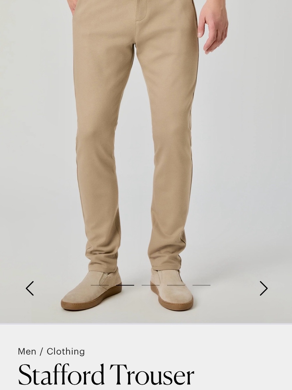 PAIGE Men’s Khaki Chinos - Neutral Tan